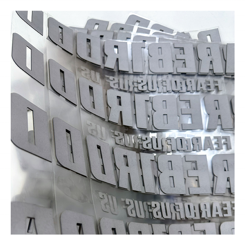 Manufacturer customized 3D Raised Rubber Logo Printing brand dtf transfers whole silicone heat transfer label