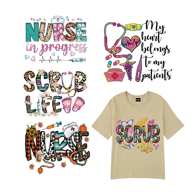 customization print t shirt heat transfer dtf logo sticker screen print heat transfers dtf heat transfer designs for t shirt
