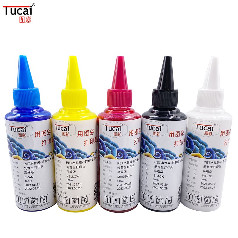 Factory Price Direct to Film White Ink CMYK W Digital Heat Transfer Shake Powder Printing DTF Ink For Epson Printers