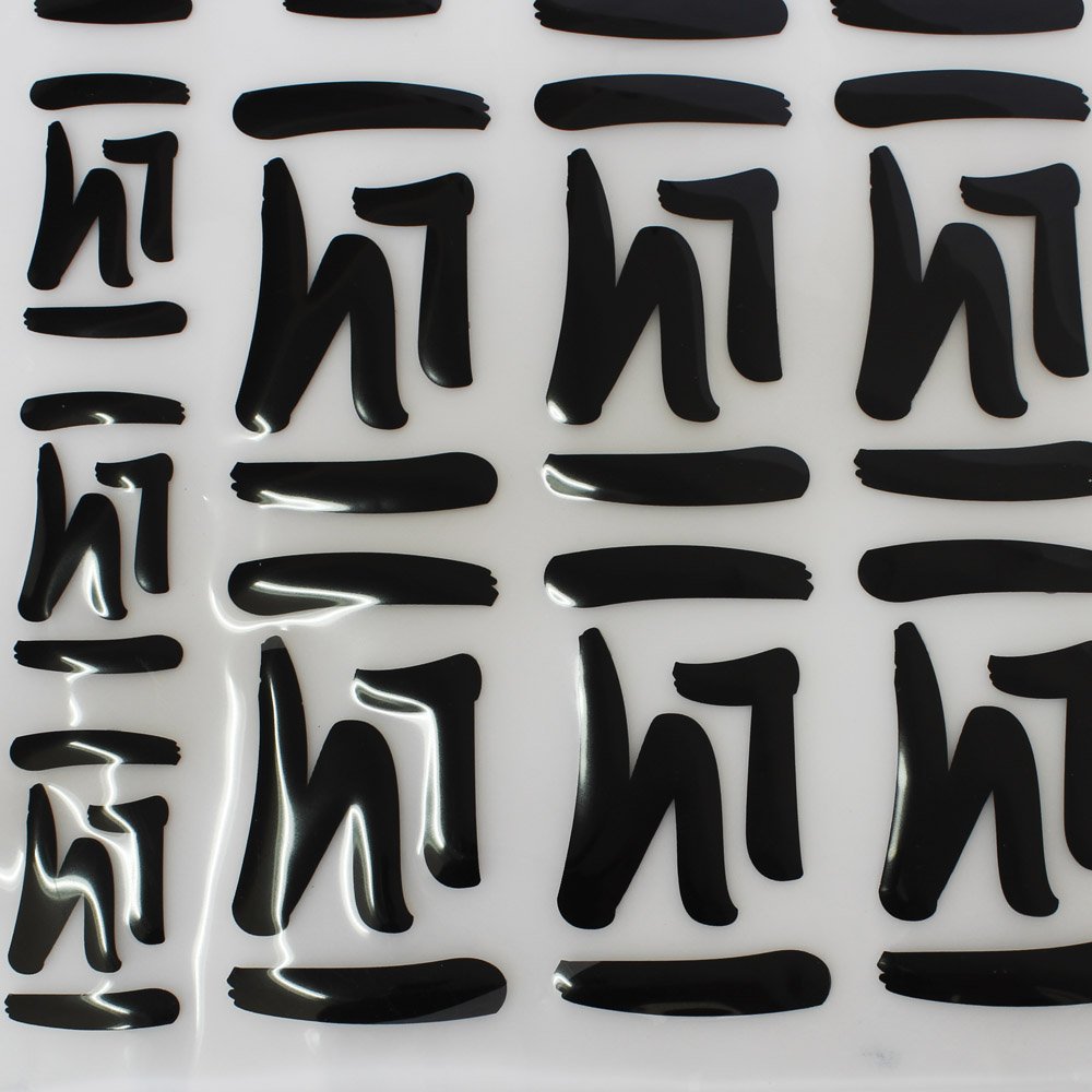 Custom 3D silicone heat transfer iron on transfer for t-shirts