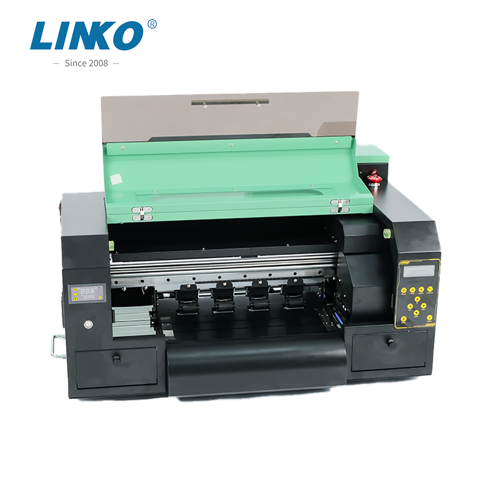 LINKO Dual i1600 A3 DTF Printer 12'' Automatic T-Shirt Printing Machine Pigment Ink Multicolor New Improved 320mm Print