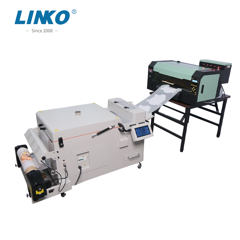 LINKO Dual i1600 A3 DTF Printer 12'' Automatic T-Shirt Printing Machine Pigment Ink Multicolor New Improved 320mm Print