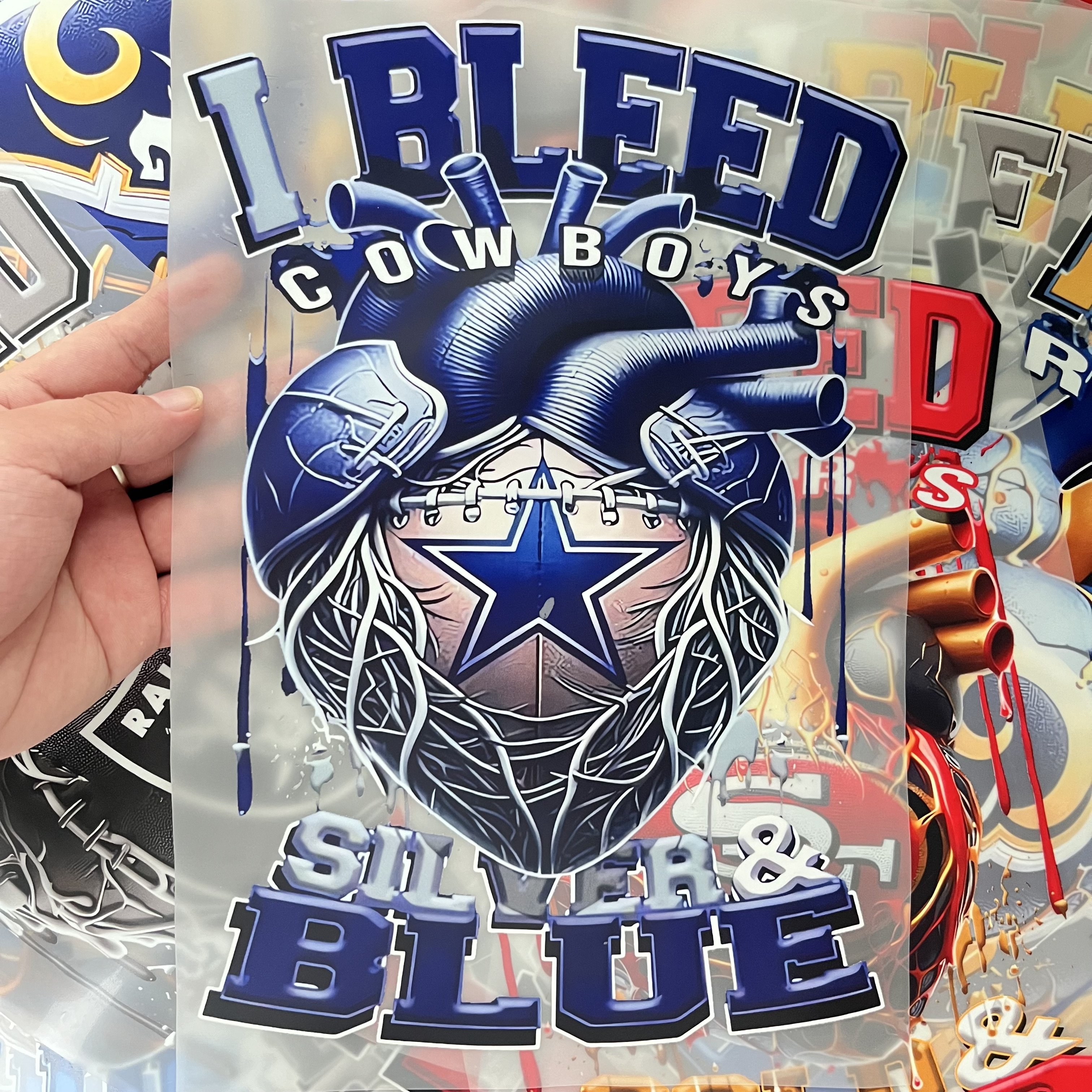 Wholesale High quality heat transfer sticker plastisol transfer printing Brand design custom transfers dtf stickers for t-shirts