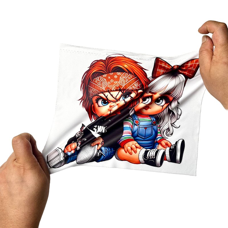 Customized heat transfer designs for t shirts dtf transfers ready for heat press custom transfer cartoon logo stickers