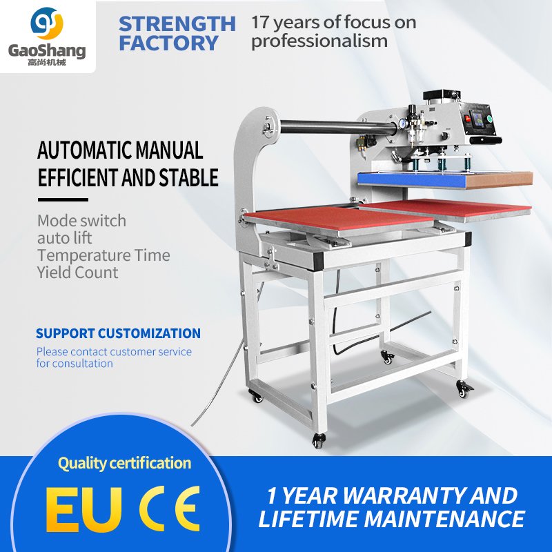 Factory Custom Dual Station Automatic Heat Press Machine 40*60cm Heat Press Machine Logo Print For T Shirt Clothing