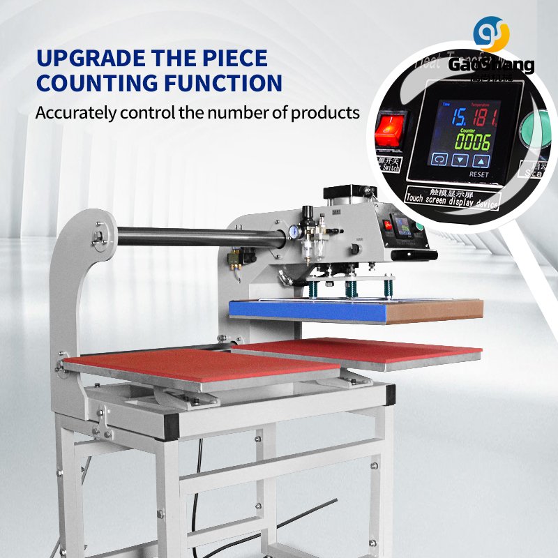 Factory Custom Dual Station Automatic Heat Press Machine 40*60cm Heat Press Machine Logo Print For T Shirt Clothing