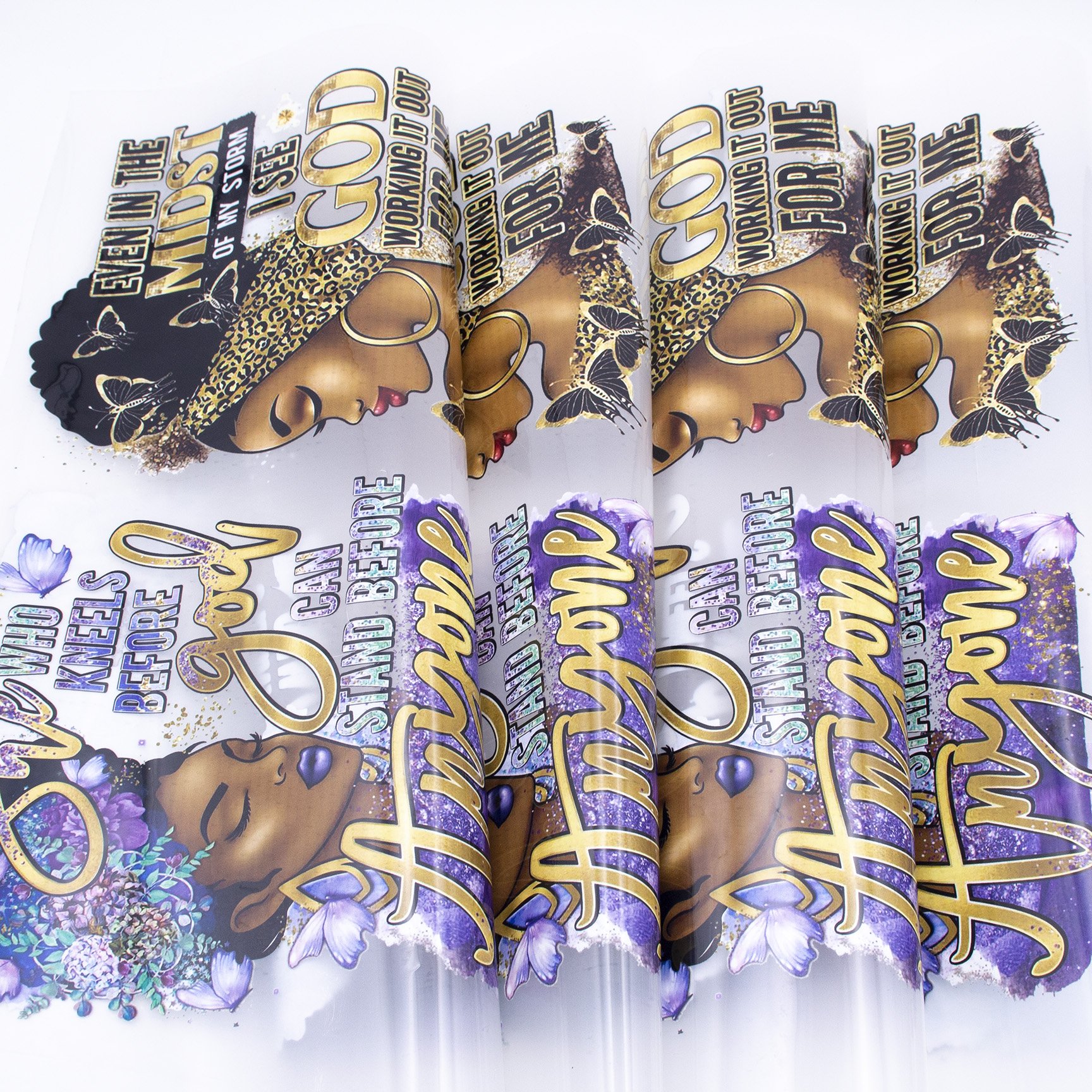 Black Girls Customized heat transfer designs dtf transfers ready for heat press custom transfer letters logo stickers