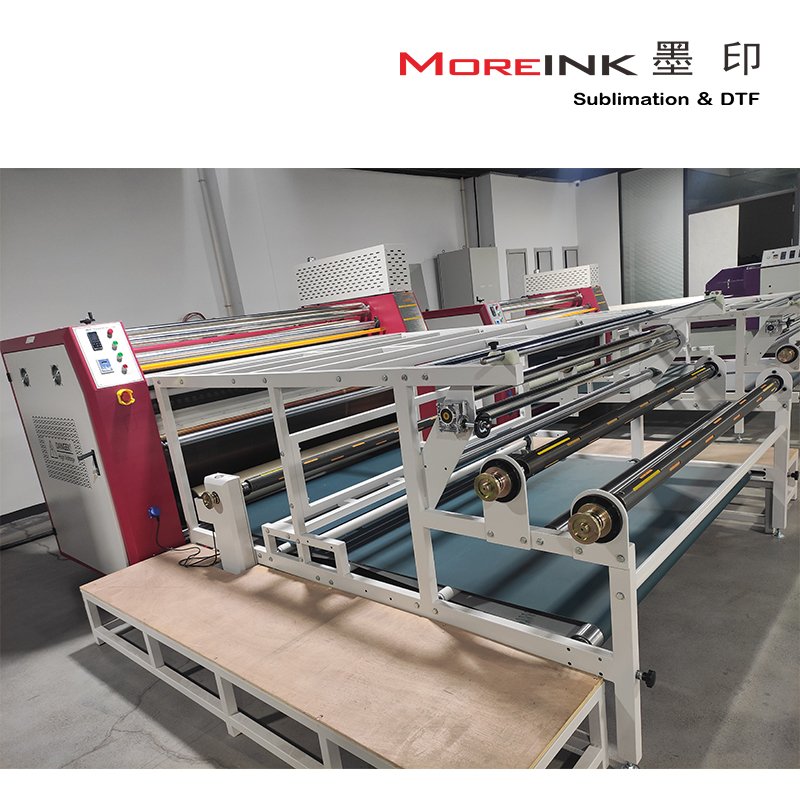 1600mm heat transfer machine with 420 600 800 1000mm drum roll to roll Calender for jersey polyester fabric printing