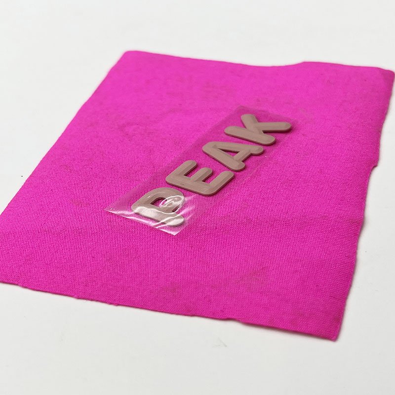 Custom 3d Embossed Patch Tpu Patch Soccer Rubber Logo Transfer Printed T-shirt Printing Label For Garment