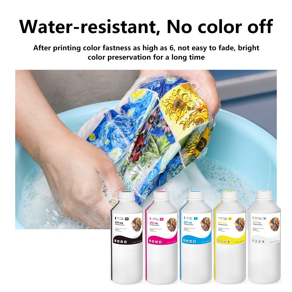1000ML White DTF pigment bottle ink for Epson DTF XP600 i3200 L805 L1800 P600 P800 dtf transfer film printer