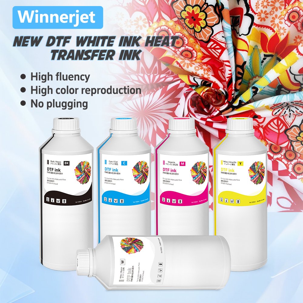 1000ML White DTF pigment bottle ink for Epson DTF XP600 i3200 L805 L1800 P600 P800 dtf transfer film printer