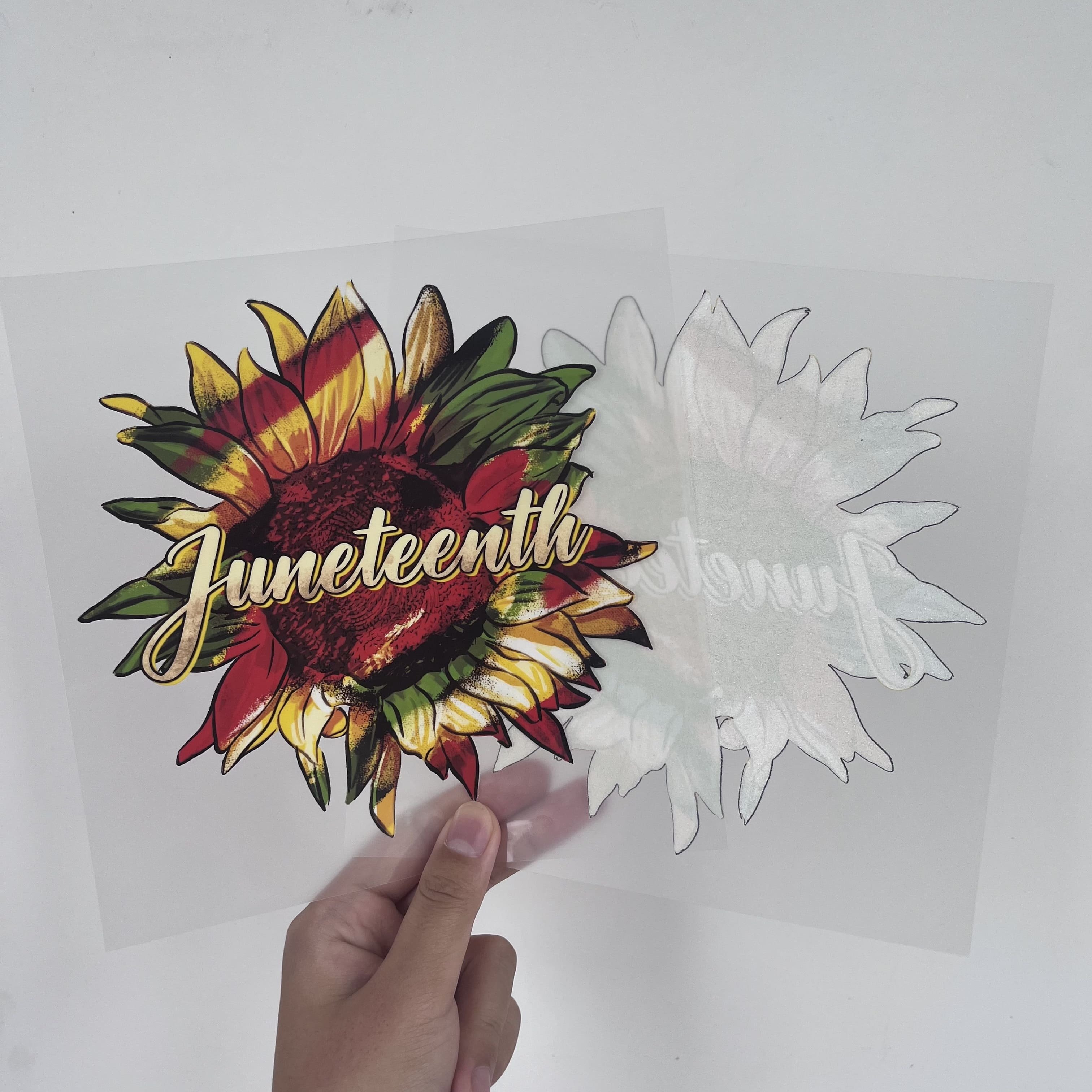 Juneteenth black history custom plastisol heat transfer vinyl stickers dtf transfers designs ready to press for T-shirts