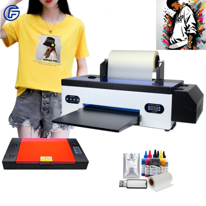 DTF Printer A3 Complete Set With Oven Mini 30CM DTF Printer Heat Transfer For New DIY T-shirt Printing Machine Dtf Printer