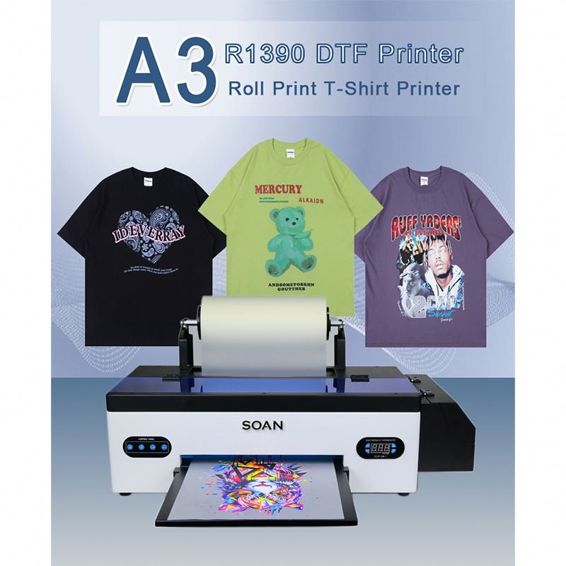 DTF Printer A3 Complete Set With Oven Mini 30CM DTF Printer Heat Transfer For New DIY T-shirt Printing Machine Dtf Printer
