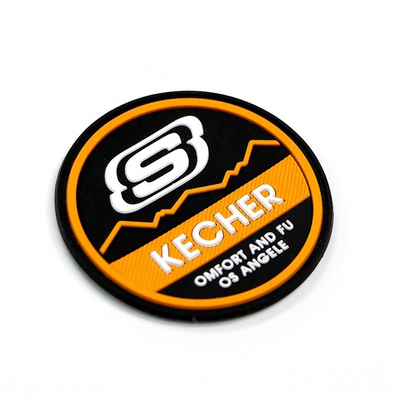 Personalized fabrics labels silicone multi-color 3d logos silicone heat transfer label printing iron on clothing pvc patches