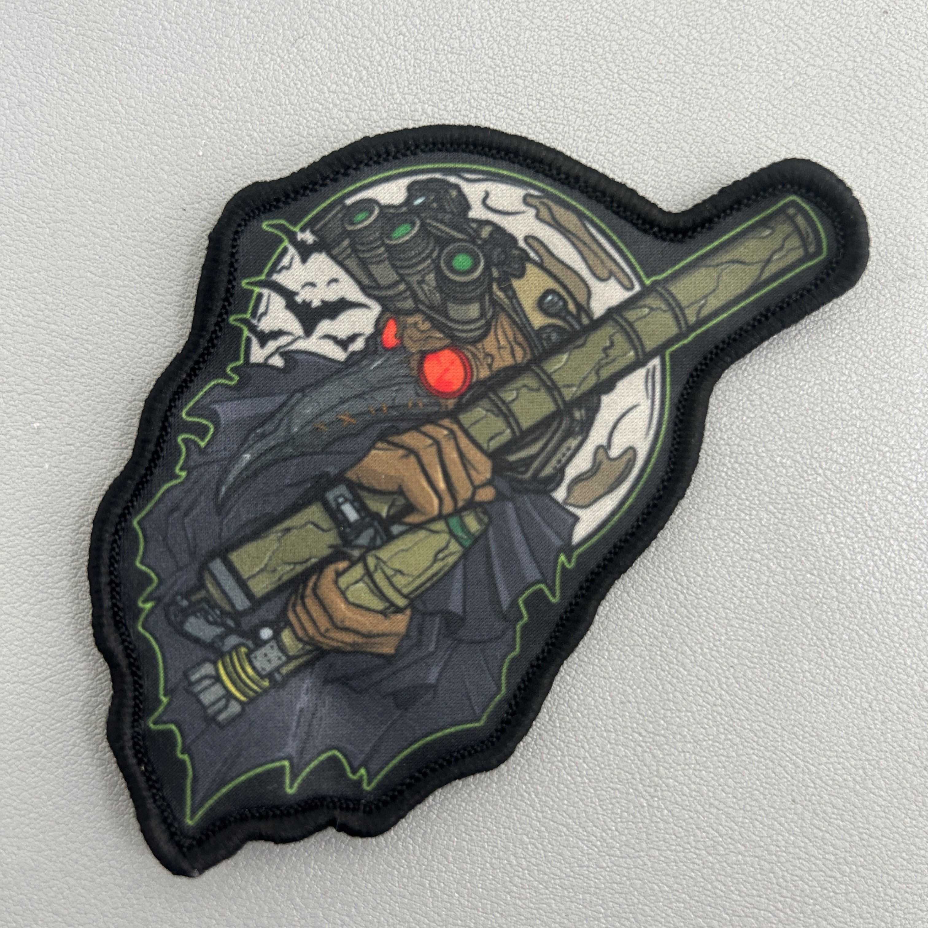 Wholesale Custom Sublimation Printed Embroidery Patch Iron On Blank Sublimation Patch Heat Transfer Printing with Merrow Border