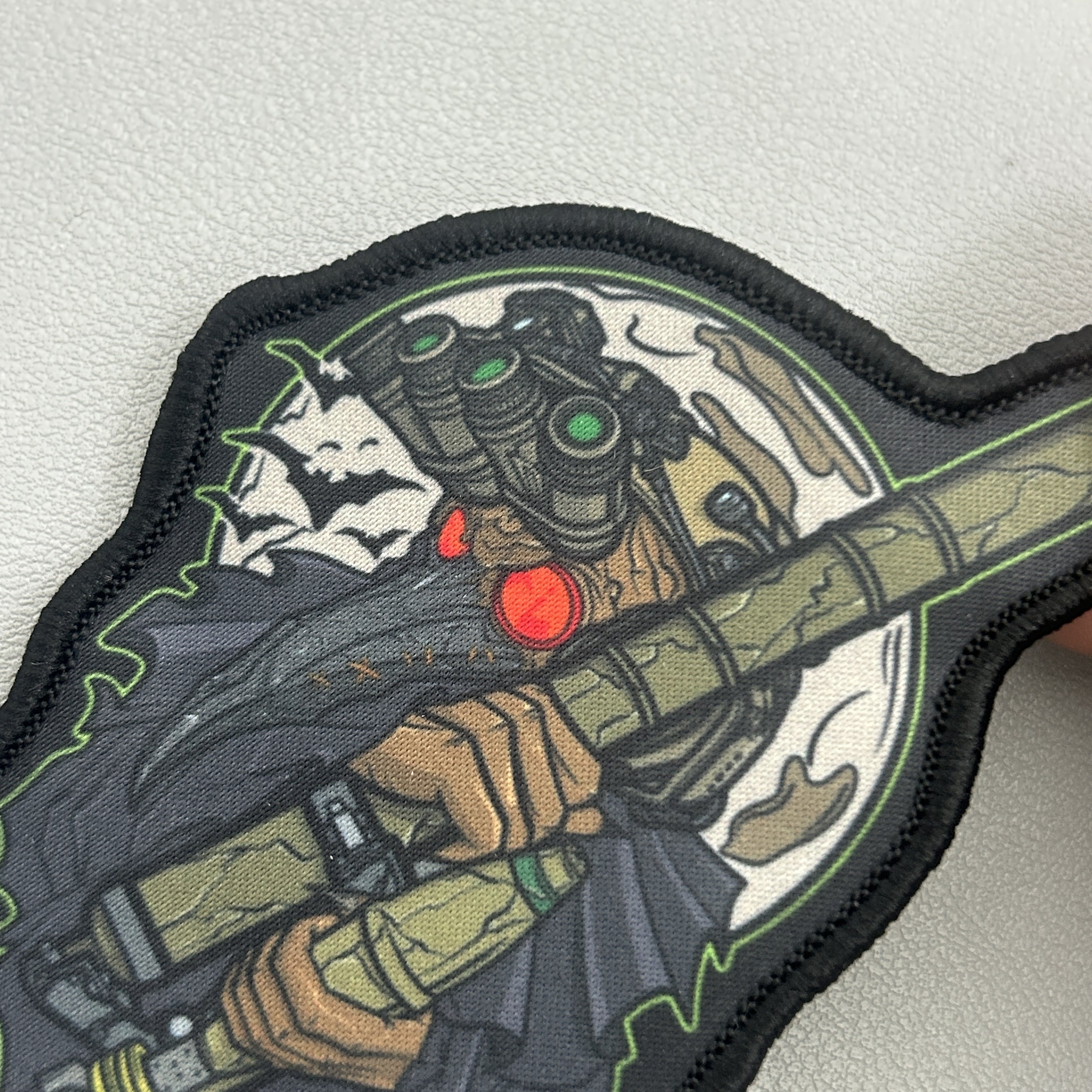 Wholesale Custom Sublimation Printed Embroidery Patch Iron On Blank Sublimation Patch Heat Transfer Printing with Merrow Border