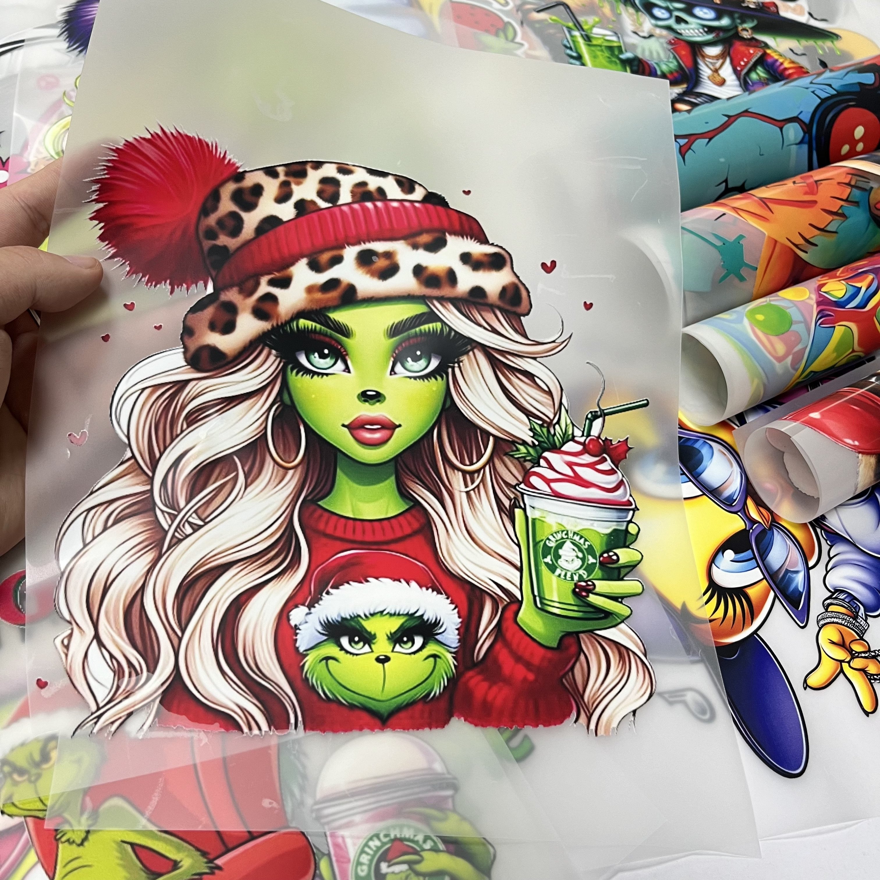New Knowledge Custom High Quality Dtf Transfers Logo Screen Print Transfers Designs Vinyl Single Color Garment Customized Size