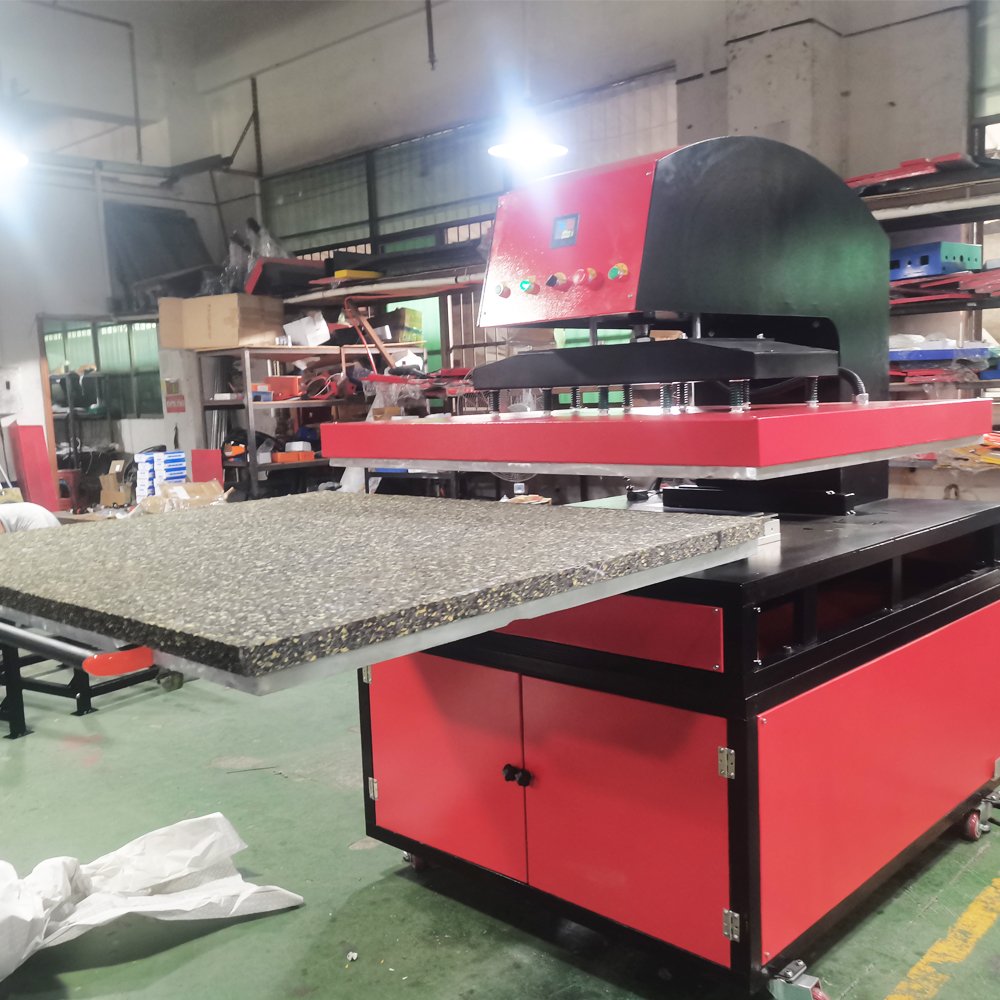 CY 100x120cm customized 80x100 large sublimation mat fabric heat transfer equipment pneumatic heat press machine price