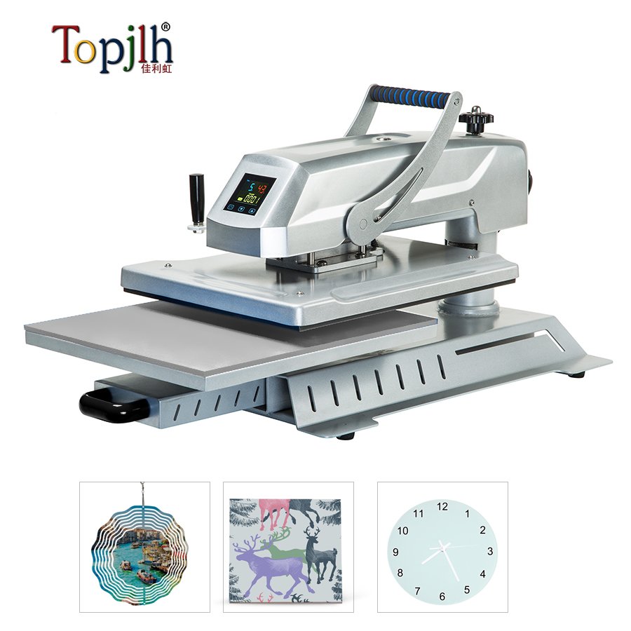 Wigwag Flat Heat Press Machine T shirt Phone Case Printing Plain Heat Press Machine