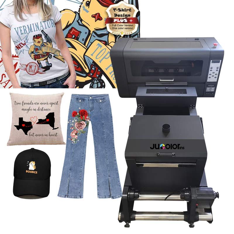 Jucolor High Speed 43cm A3 A2 DTF Printer A2 Heat PET Film DTF Transfer Printing Machine for Garments
