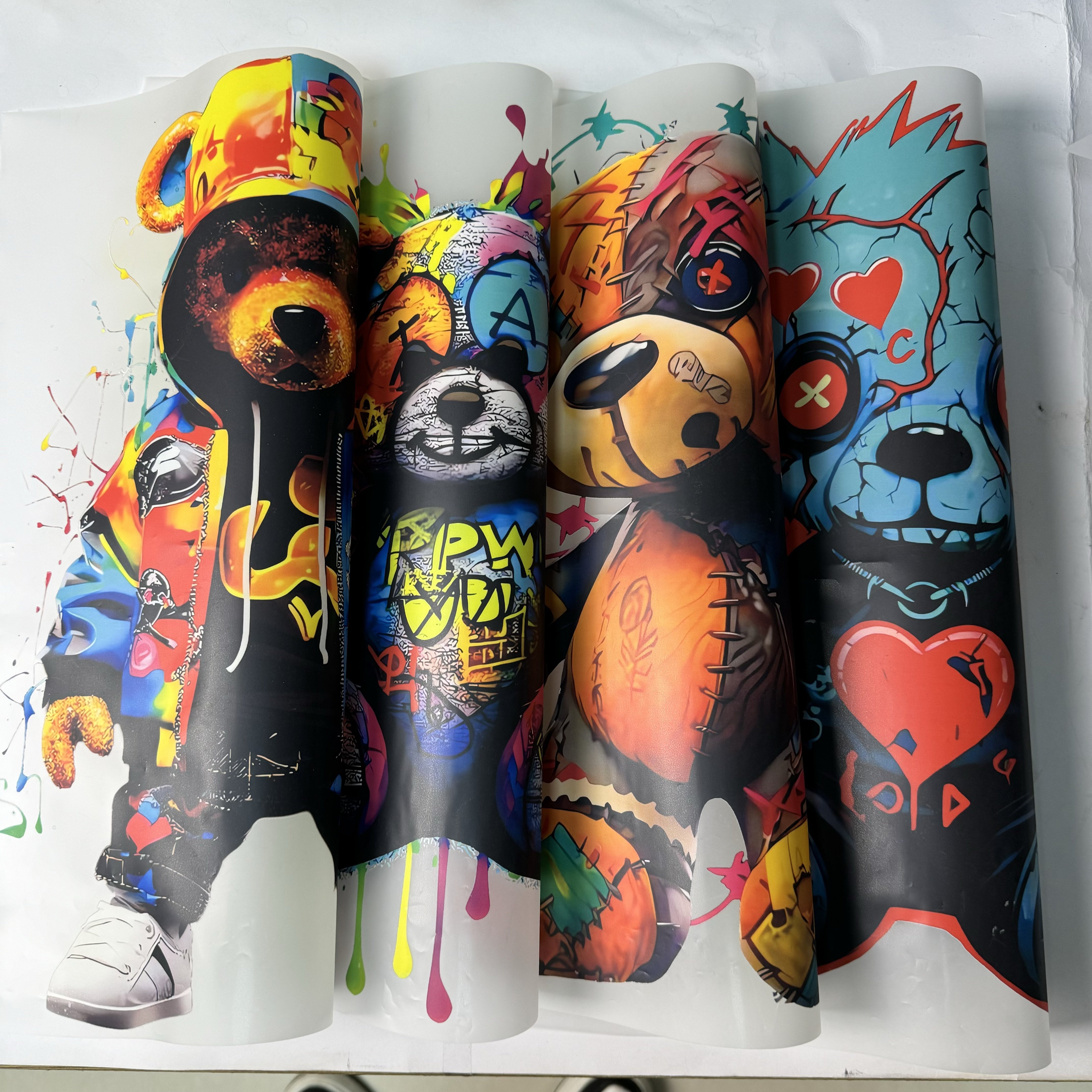 Ready to Press on T-shirts Jeans Canvas Bags Custom High Quality Diy Design Heat Transfer Printing Garment Custom Color 10 Pcs