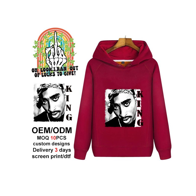 Custom dtf heat Transfer Sticker Manufacturers Designs Pattern Logo plastisol dtf Heat Transfer For t-shirt