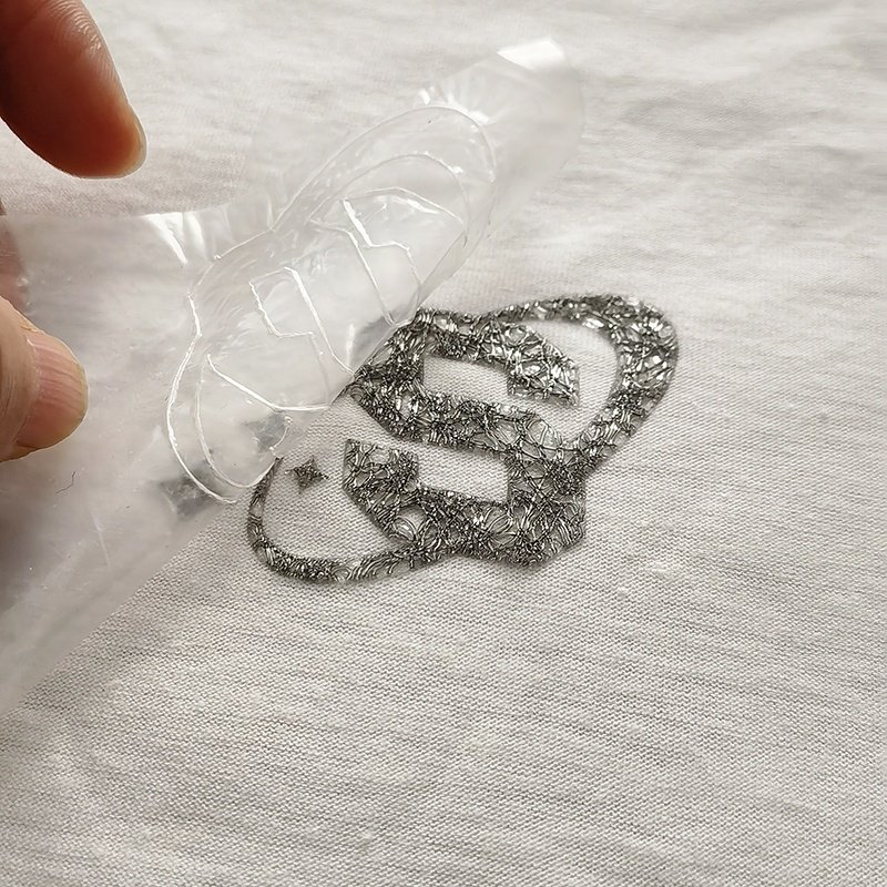 Wholesale custom Hot Sell PVC 3DEmbossed high-frequency sticker Used for fabrics Heat transfer printing labels for garment