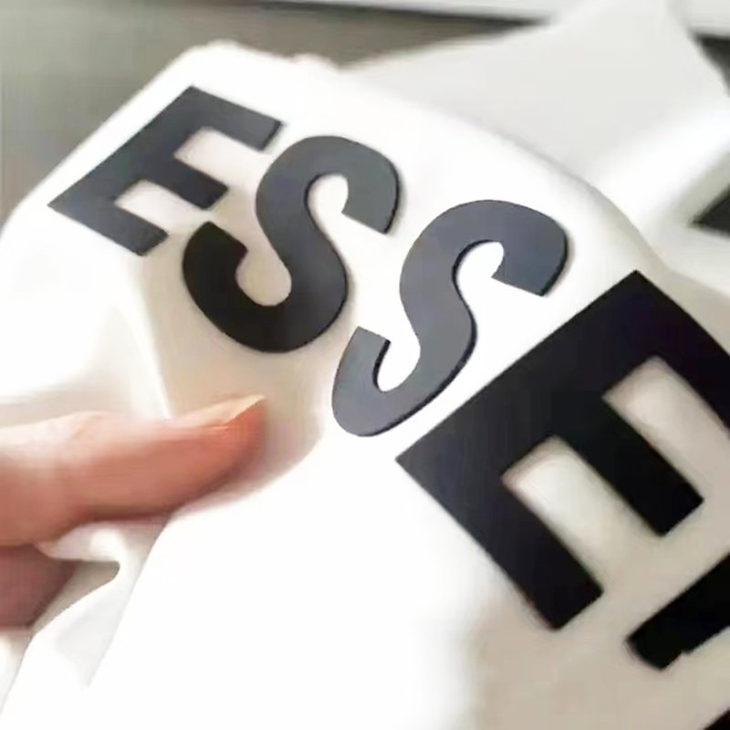 Wholesale custom Hot Sell PVC 3DEmbossed high-frequency sticker Used for fabrics Heat transfer printing labels for garment