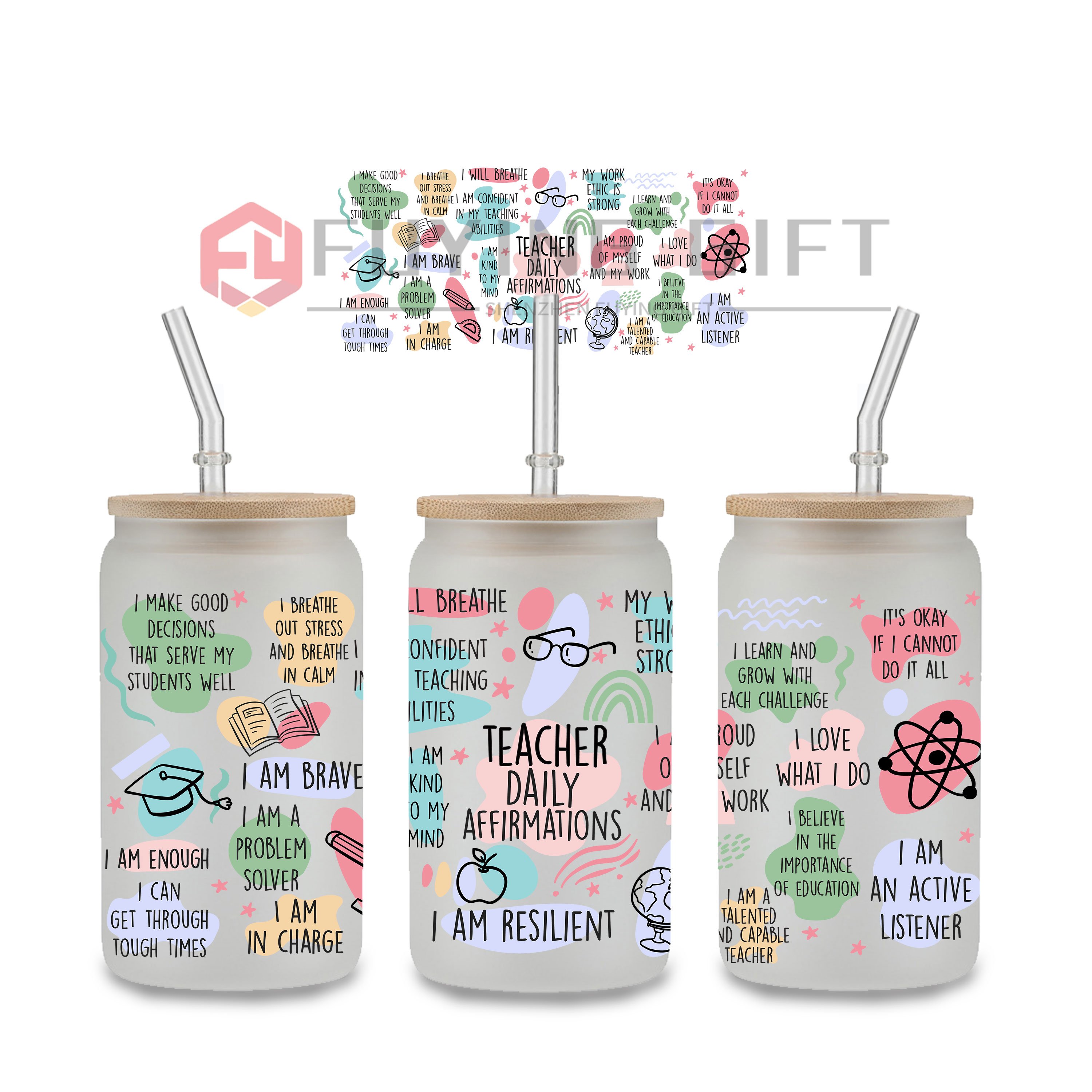 uv dtf cup wraps in nurses life teacher uvdtf cup wraps transfers custom cups decals labels 16oz 20oz waterproof stickers