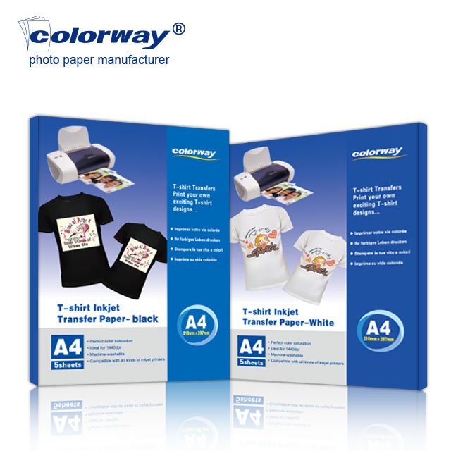 A4 Size Inkjet Light Heat Transfer Paper for Cotton fabrics