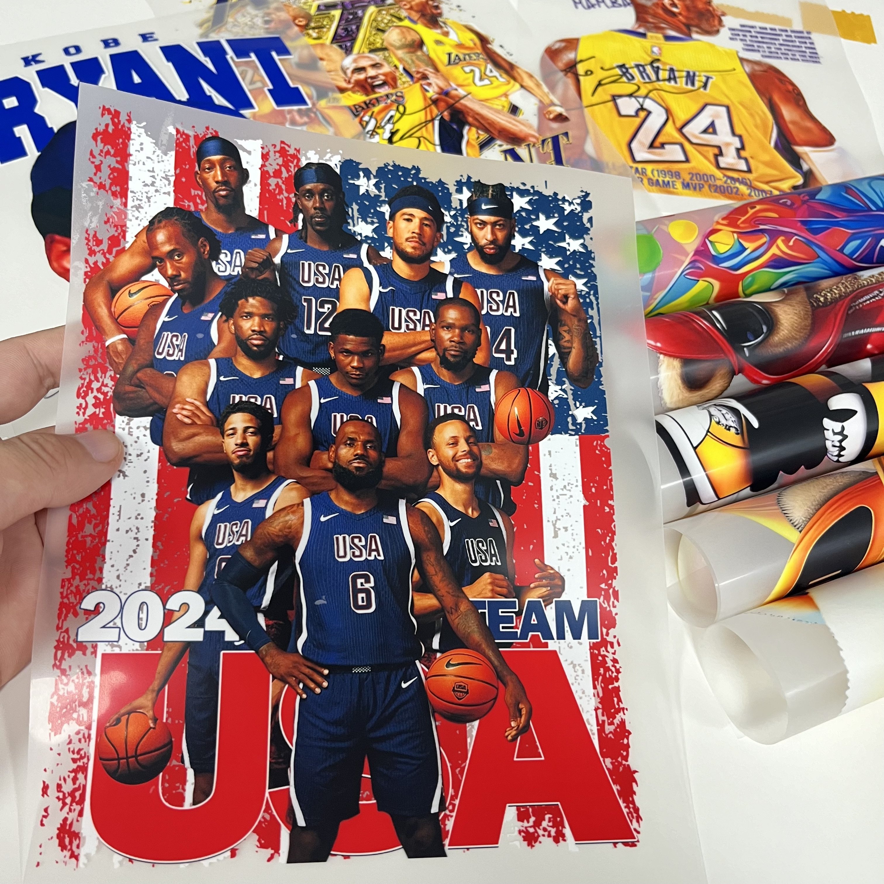 Factory Custom Hot sale Design Screen Printing Soft Plastisol Heat Transfers DTF Transfer Logo Print on Clothing Printing