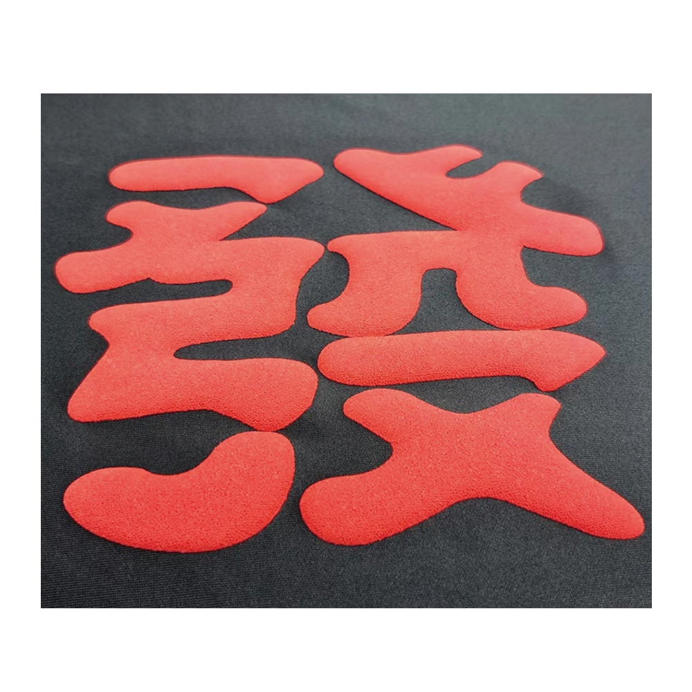 hongcai puff heat transfer printing Custom Design Colorful 3D Puff Screen Puff Print For Men's T-shirts Cotton