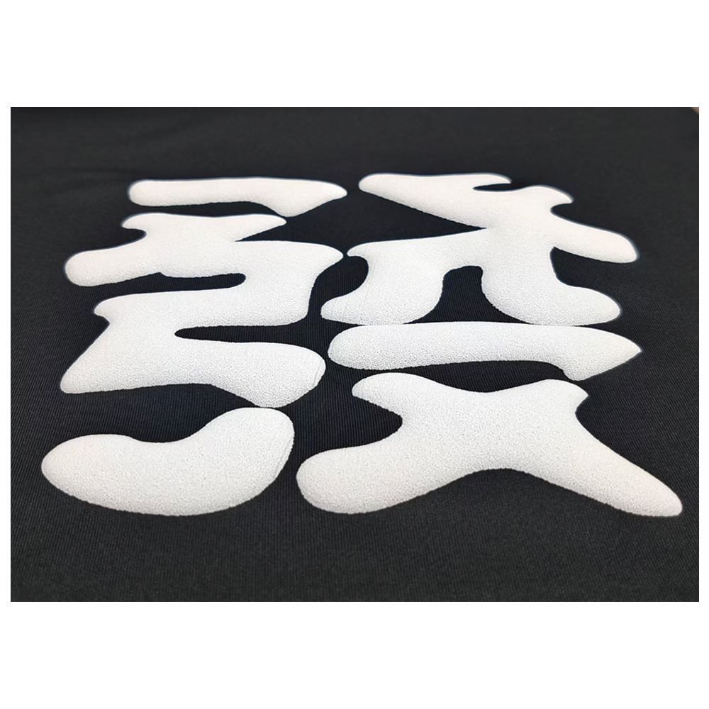 hongcai puff heat transfer printing Custom Design Colorful 3D Puff Screen Puff Print For Men's T-shirts Cotton