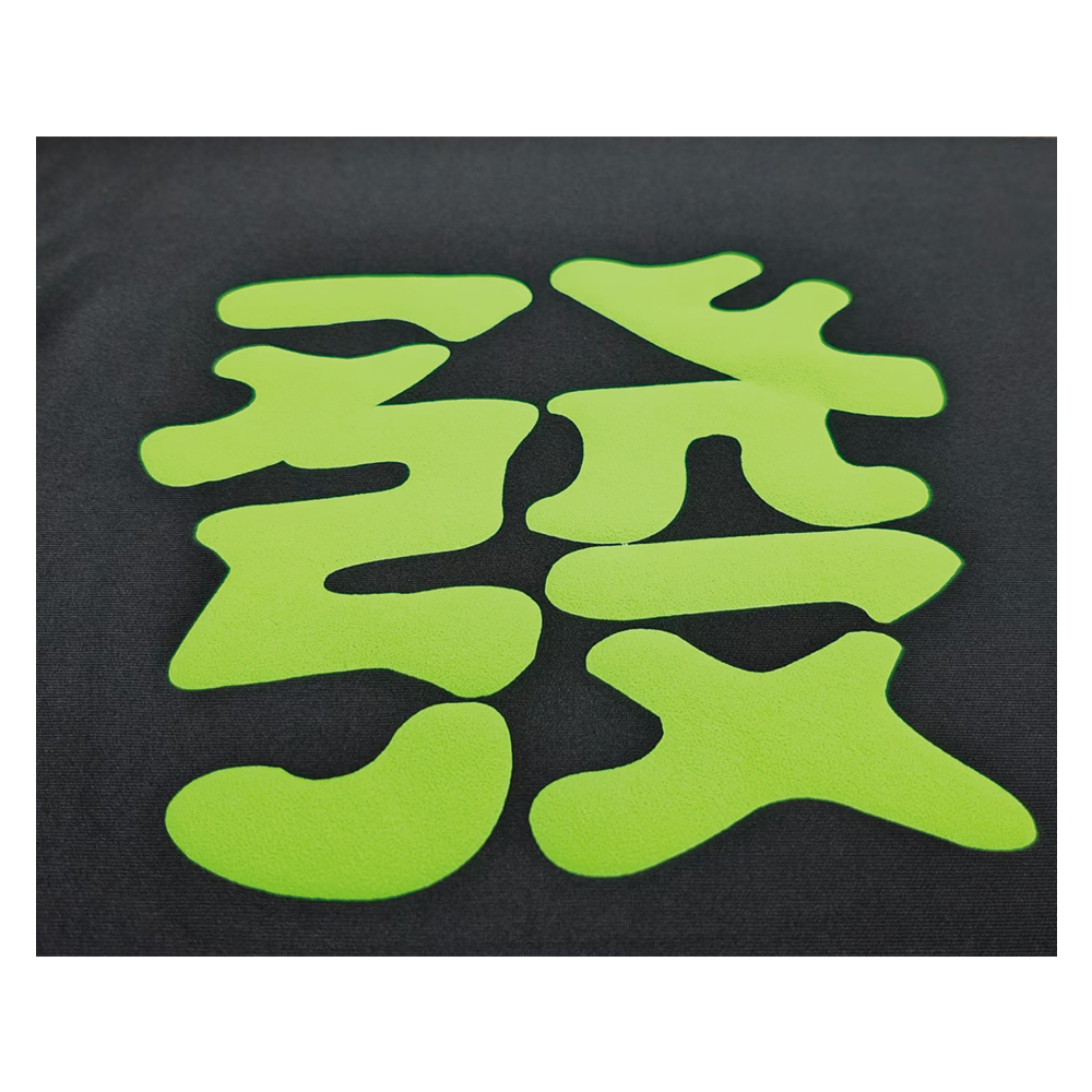 hongcai puff heat transfer printing Custom Design Colorful 3D Puff Screen Puff Print For Men's T-shirts Cotton