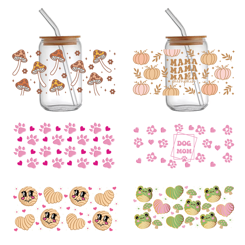 Factory custom Good Price uv dtf 16oz 20oz wrapsWrap Cold Transfers Waterproof Sticker uv dtf transfers for cups wrap