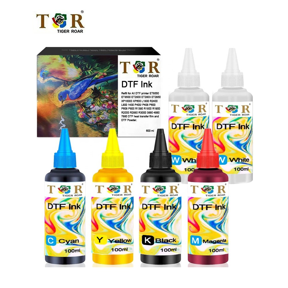 Premium DTF Pet Film White Transfer Pigment DTF Ink 500ml for A3 Film DTF Printer T-shirt Transfer Printing Textile Pigment Ink