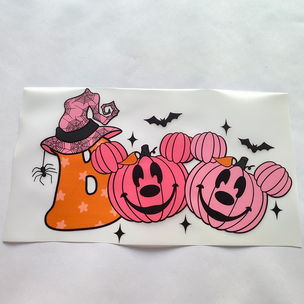 Screen print wholesale design ready to press plastisol halloween thermal iron on vinyl custom dtf heat transfer for t-shirt