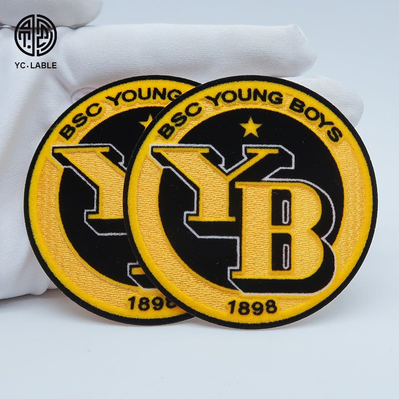 Custom Heat Transfer Heat Press Logo 3D washable Embossed PVC Rubber Flock Silicone Iron-on Patch Printing Labels For Garments