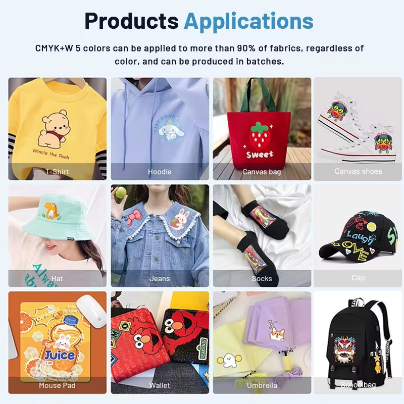 impresora xp600 dtf printer 60cm transfer printing machine dtf ink t shirt printing machine dtf print printer powder oven