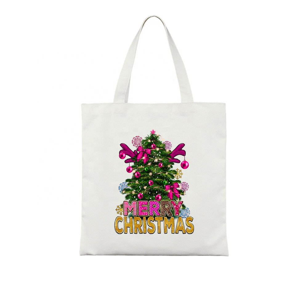 Custom Christmas UV DTF Transfer Paper Soft Film Designs Ready to Press for T-Shirts & Bags Heat Transfer Printing Method