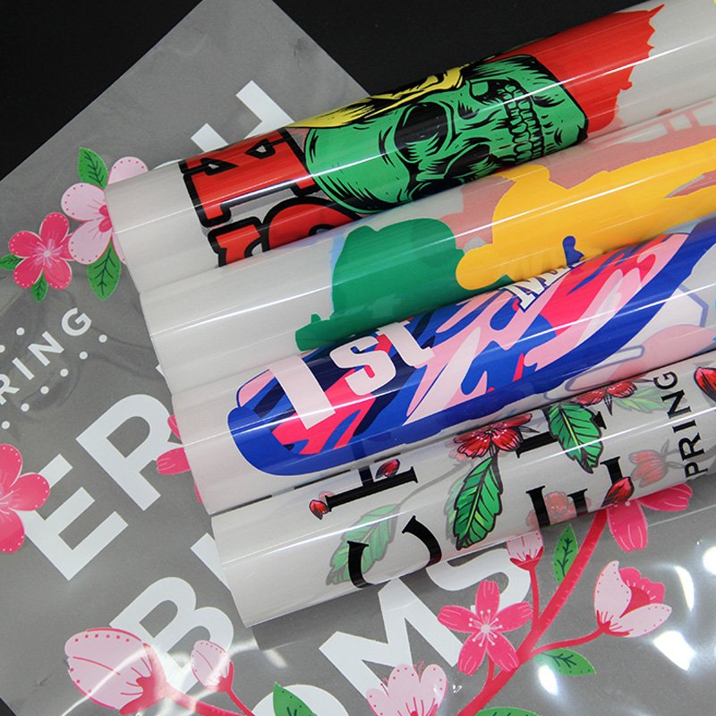 Factory Supplier Custom Logo Clothes Printing Fabric Heat Press Transfer Film Vinyl Sticker Labels For T-shirt