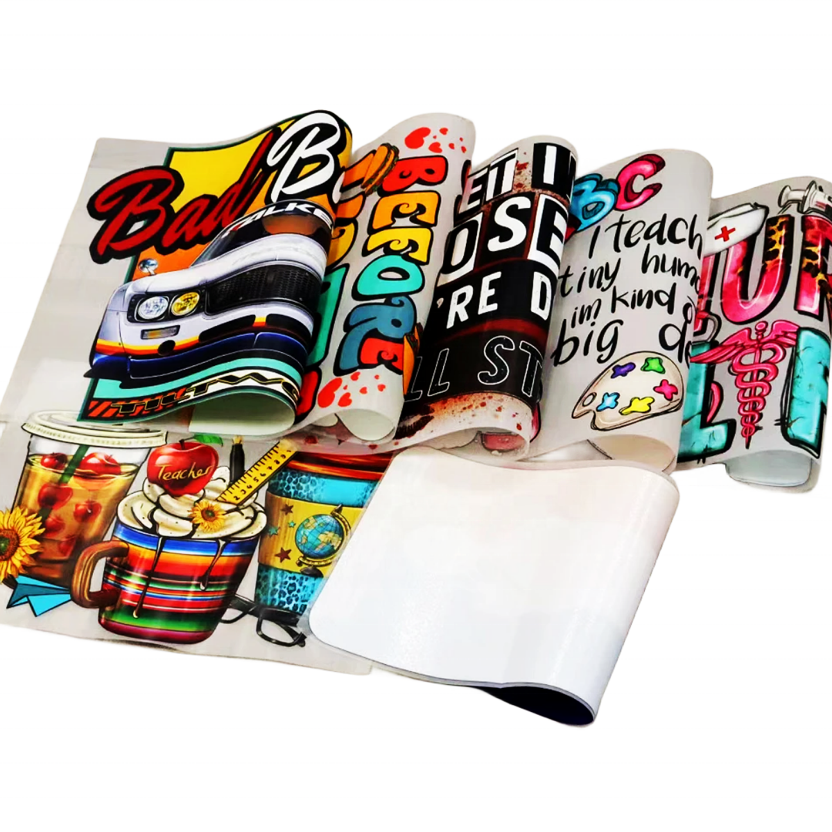 Factory Hot Sale Custom Black Girl DTF Heat Transfer Print Flat Effect Screen Heat Transfers Printing for T-Shirts