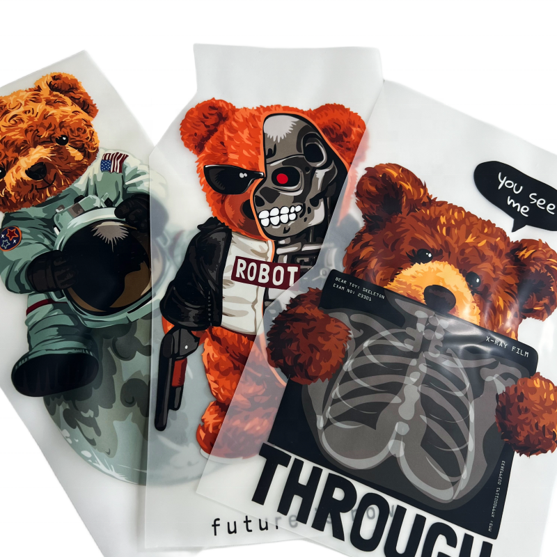 Factory Hot Sale Custom Black Girl DTF Heat Transfer Print Flat Effect Screen Heat Transfers Printing for T-Shirts