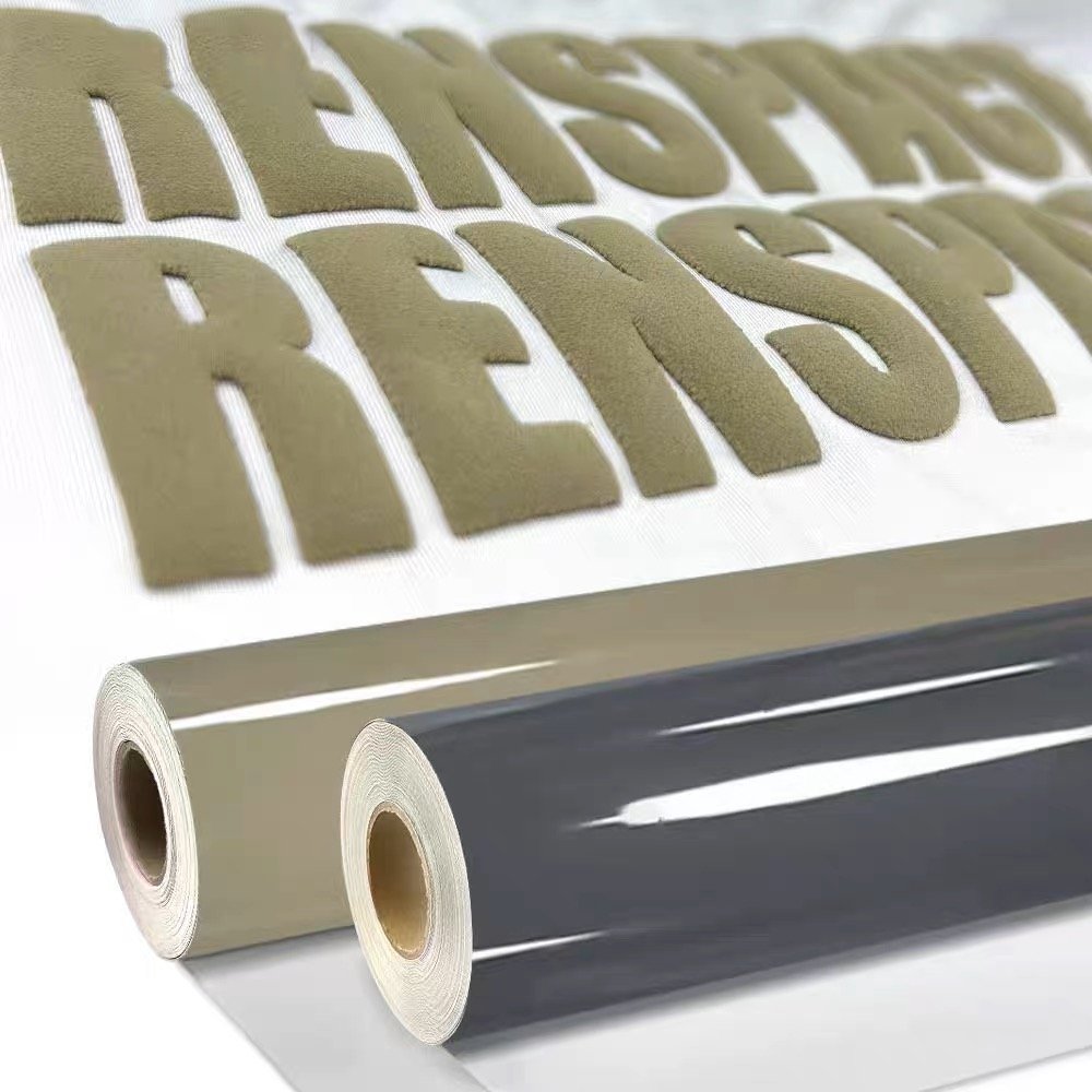 Hot Sale 3D Puff Heat Transfer Vinyl Custom Screen Print Sticker for Clothes Flock Heat Press Application for Textiles