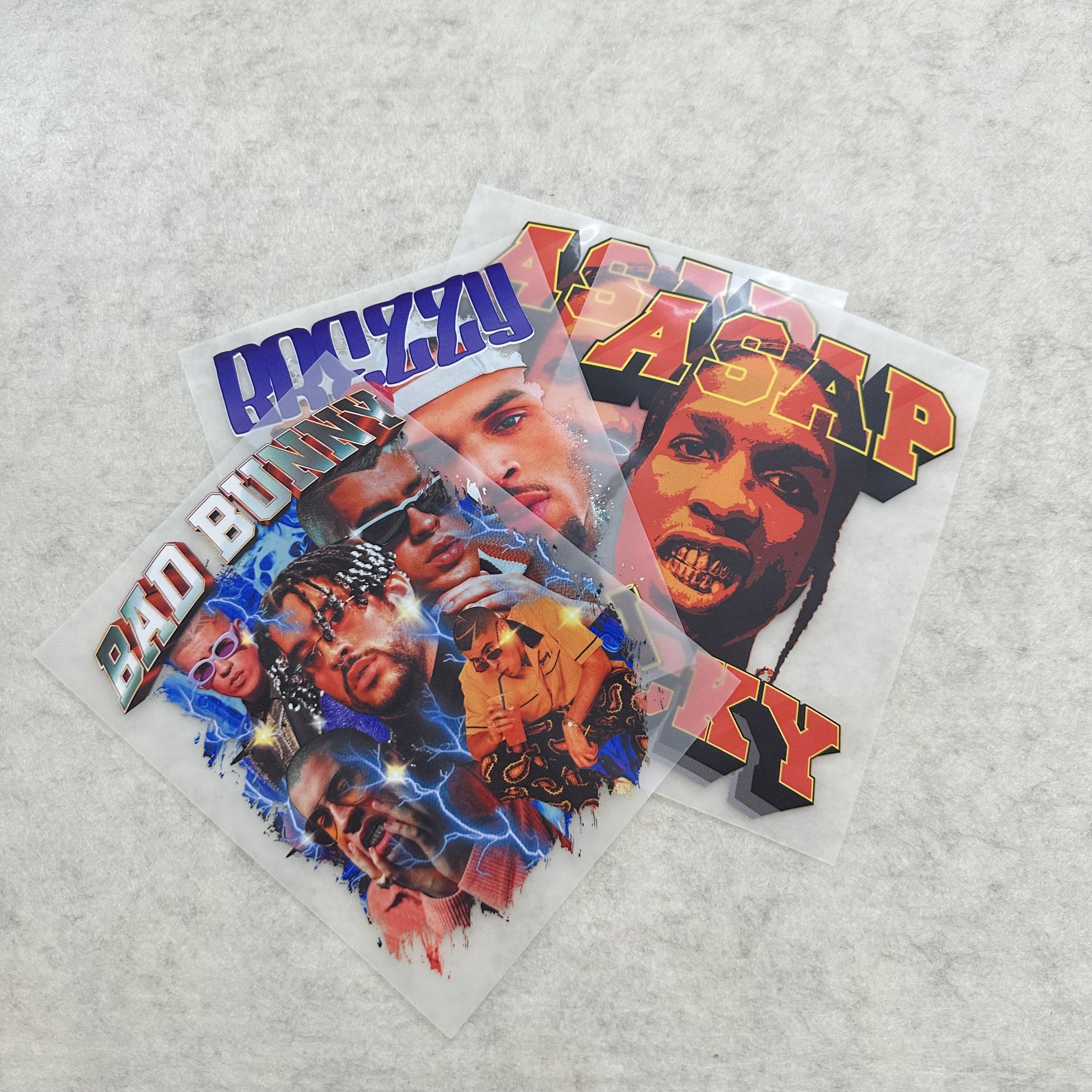 Wholesale custom plastisol heat transfers heat press sticker iron on deisigns dtf heat transfer label for clothing