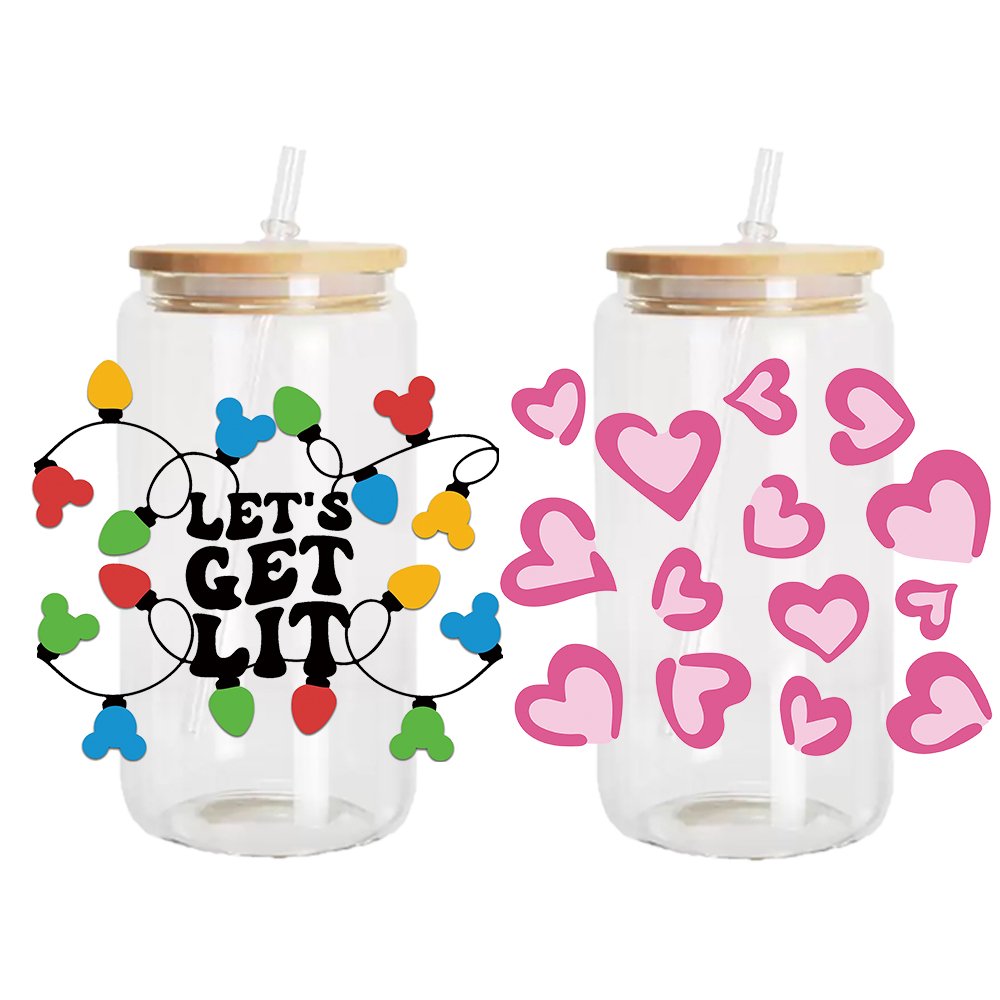 Custom UV DTF stickers Halloween for tumblers cups 16oz 20oz UV DTF Cup Wrap Transfers Heat Transfer Printing UV DTF transfers