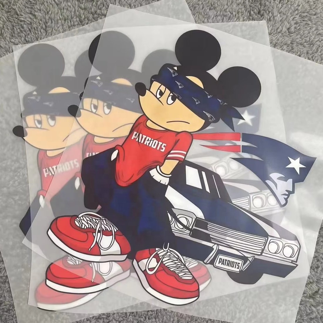 custom Black girl Digital printing for clothes vinyl DTF print transfer durable sublimation heat transfer printed