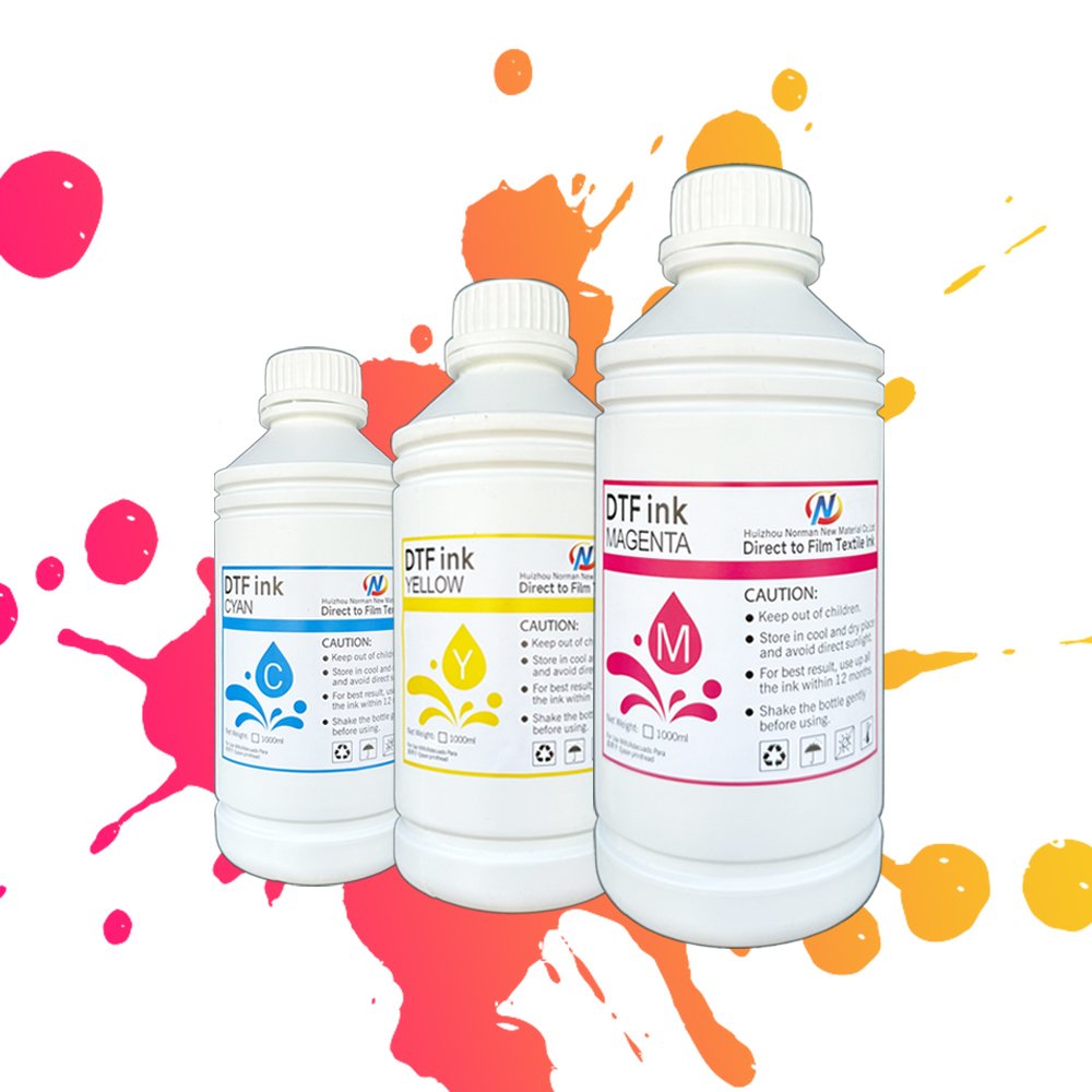 Premium DTF Ink and Film for Digital Printing Bright Colors, Fast Drying, Cold/Hot Peel, Ideal for T-Shirt Transfers