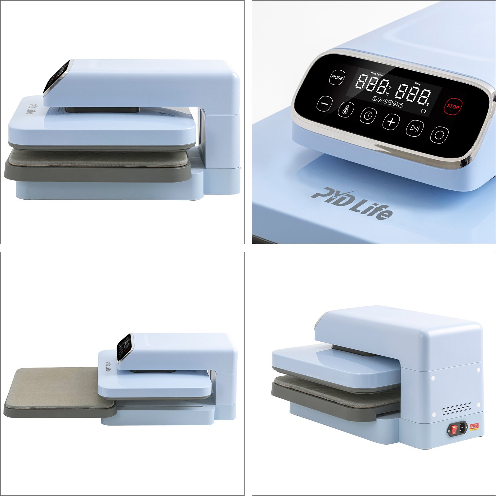 PYD Life USA Automatic DTF Printing Transfer Press Sublimation Auto Open Heat Press Machine For T-Shirts